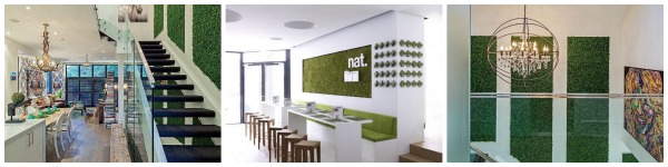 Grama sintética na parede - Decoração com criatividade