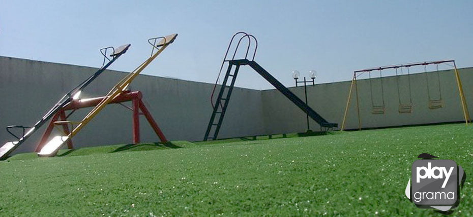 Grama sintética para playground Grama sintética para playground
