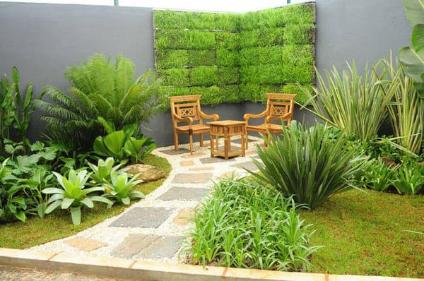 Jardim artificial externo