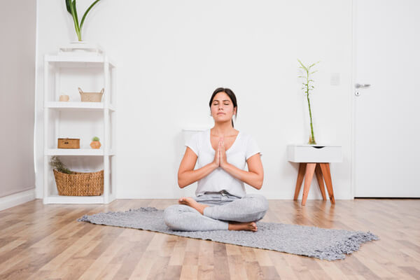 Espaço para meditar em casa